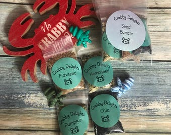 Hermit Crab Seed Bundle: Chia, Pumpkin, Flax, Hemp