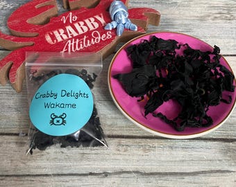 Dried Wakame: Protein Calcium Color Enhancing Hermit Crab Food