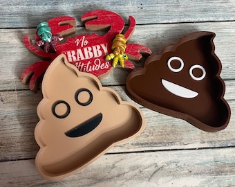 Hermit crab dish - Poop emoji shaped