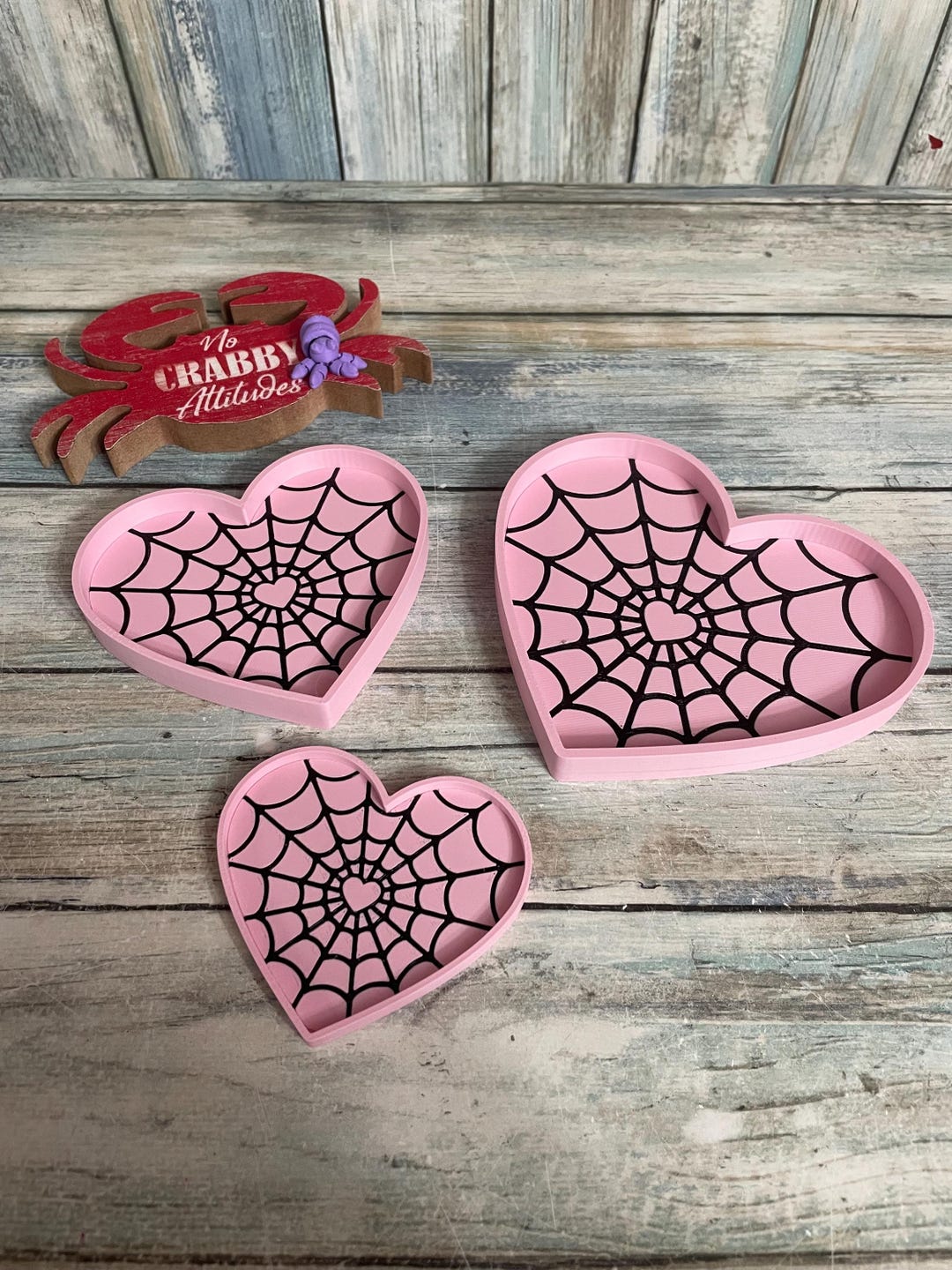 Webbed Heart Hermit Crab Dish - Webbed Heart for Castings or Dry Foods Hermit Crab ...