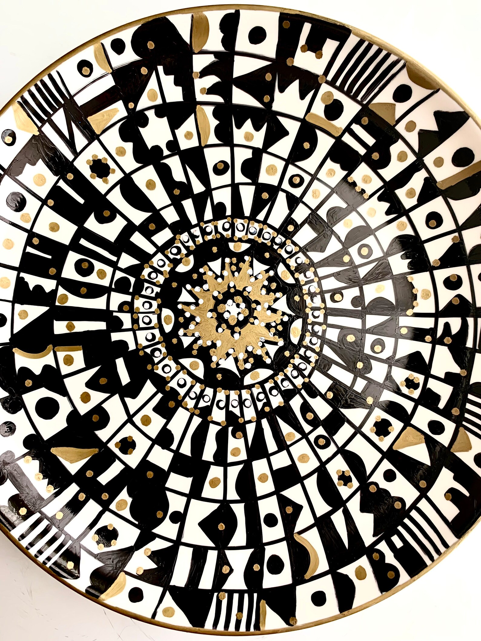 Geometric Wall Decor Modern Wall Plate Decor Wall wall Etsy