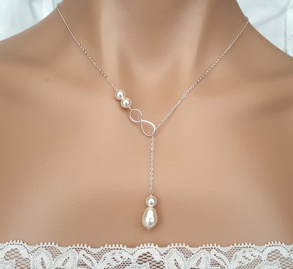 Pearl Necklace Bridal Necklace,Layer Necklace,Layer Necklace Gold,Pearl Jewellery,Y Necklace,Lariat Necklace,Christmas Gift,Birthday Gift
