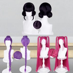 Huntrix Rumi Mira Zoey Cosplay Wig, Kpop Demon Hunter Cosplay, Women Girls Halloween Party, Heat Resistant Synthetic Wig Cap