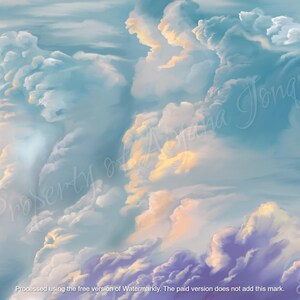 Clouds - Original Art Print