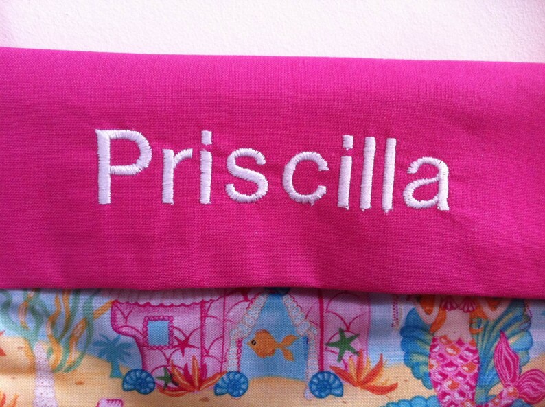 Personalize your Stocking with Block letter embroidery