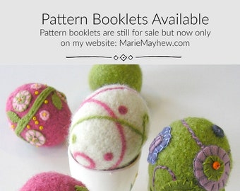 KNIT & FELT BOOKLET Patterns, Marie Mayhew Designs, knit and felt patterns in booklet form