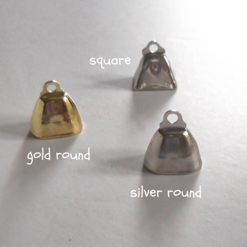 MINI COW BELLS Small Silver or Gold Metal Cow Bells Round Etsy Australia
