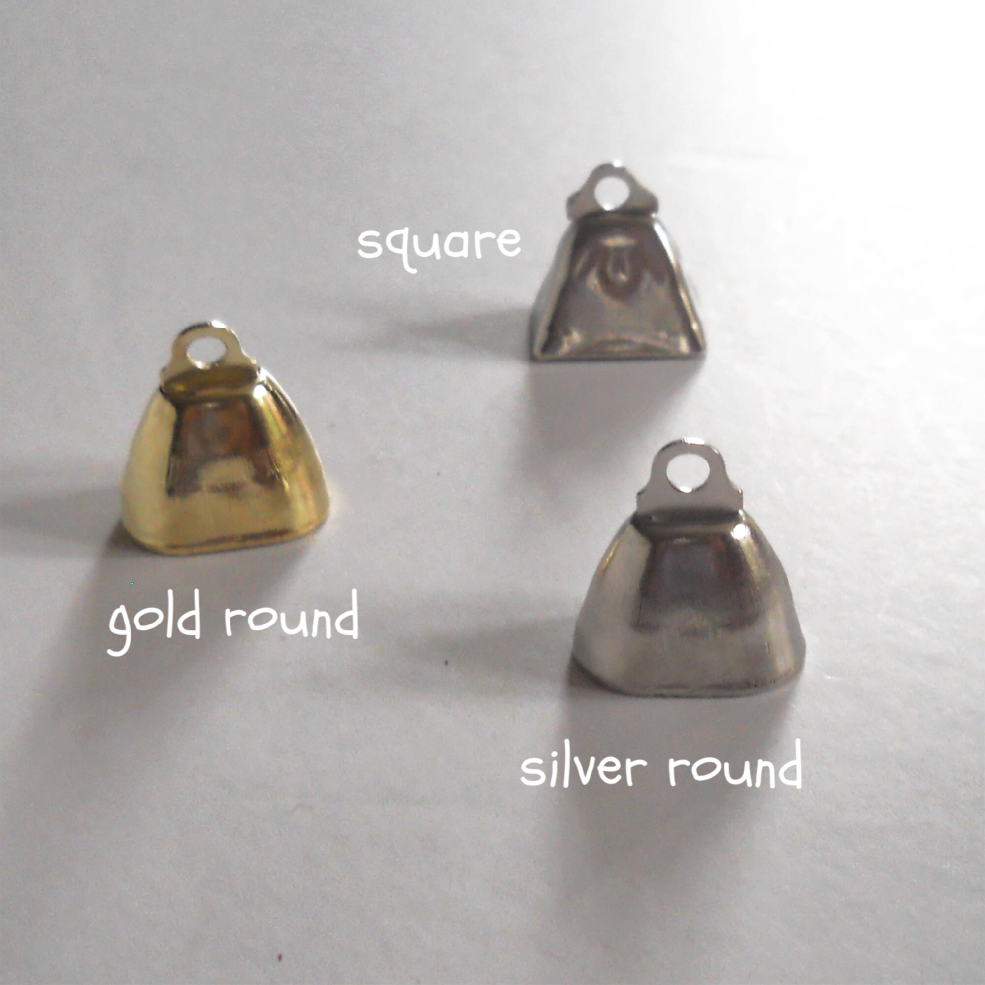 MINI COW BELLS Small Silver or Gold Metal Cow Bells Round Etsy Australia