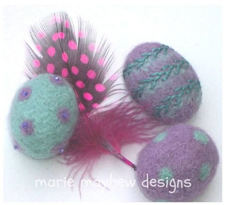 how to knit a nest with eggs felted bird nest empty nest gifts BIRD/'S NEST pattern by Marie Mayhew booklet pattern