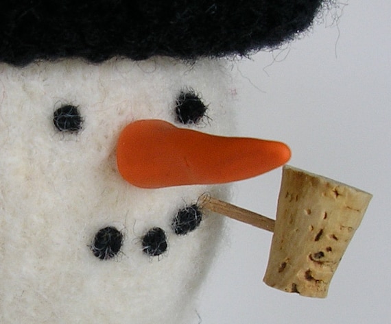 ポリマークレイのにんじん鼻：手作り雪だるまアクセサリー - Etsy 日本