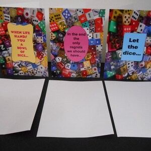 My Exclusive Design~Set of (3) Multi Purpose, Inspirational, Colorful Greeting Cards w/Positive Messages