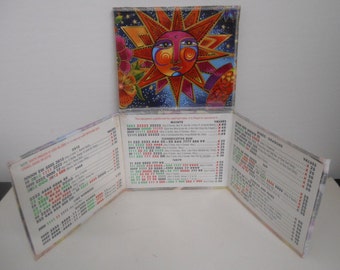 My Exclusive Design~Choice of 1) Laurel Burch Celestial Magic themed Tri-Fold Holder for LARGE Mah Jongg &quot;Rules & Hands&quot; Card