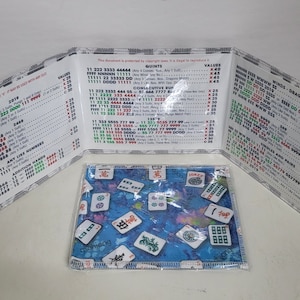 Su elección de (1) soporte/funda para cartas de Mah Jongg GRANDE, hecho a mano con temática de Mah Jongg (NO incluye carta)