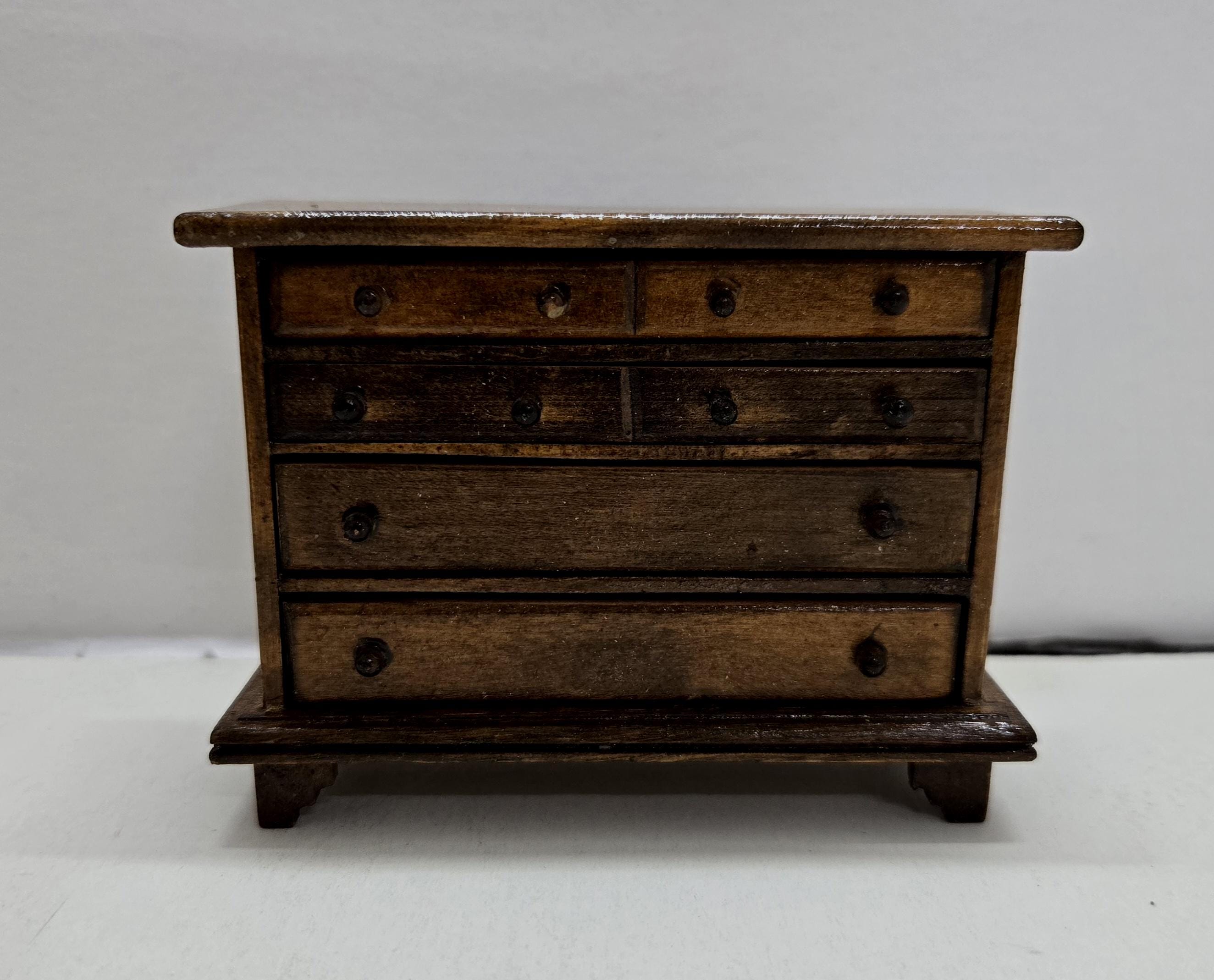 Vintage Dark Wood Dresser - Etsy