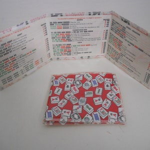 Your Choice of (1) Handcrafted~Mah Jongg Themed LARGE Card (NOT included) Holder/Sleeve/Protector w/hook & loop closures