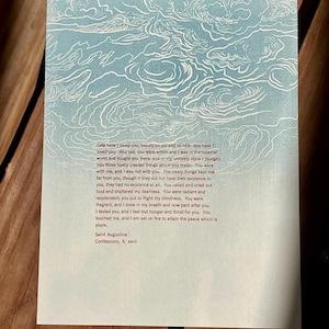 Confessions Letterpress Broadside Print