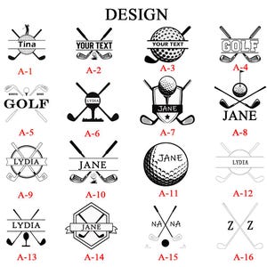 Gepersonaliseerde golfbalstempelset met inkt en luxe geschenkdoos - attent cadeau op maat voor golfliefhebbende vader, echtgenoot, golfer - golfbalstempel