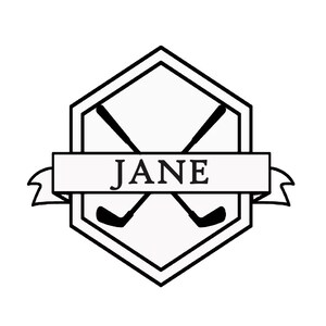 Premium gegraveerde aangepaste golfbalstempel | Ontwerp je unieke handtekening, logo of monogram | Luxe inktstempel voor persoonlijke golfaccessoires