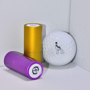 Creëer je eigen kenmerkende golfstempel | Aangepaste ontwerpafdruk voor golfballen, T-shirts en accessoires | Gepersonaliseerd golferscadeau met duurzame inkt