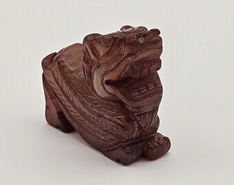 Hand-Carved Jade Foo Dog – Translucent Guardian Lion for Protection & Prosperity