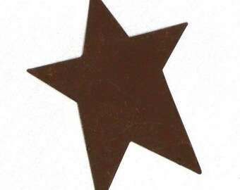 1 dozen 1.5" Rusty Painted Tin Stars - Rusty Supplies-Craft Supplies