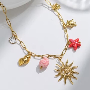 タヒチの伝統的なシェルネックレス タヒチシェルネックレス/装飾品/エスニックジュエリー/フランス