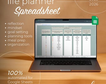 All-in-One Digital Life Planner | Google Sheets Template