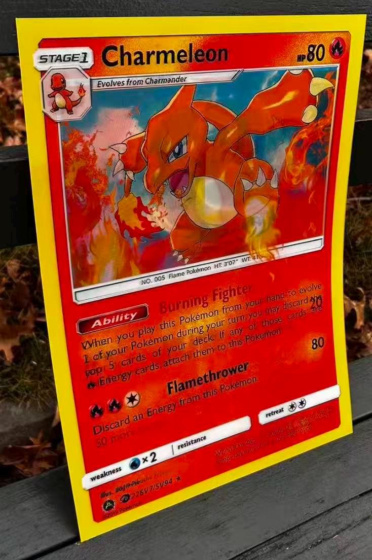 3D Charmeleon, Charizard & Charmander Lenticular Poster | Anime
