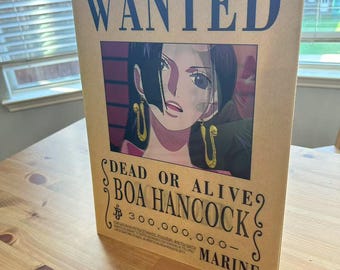 Boa Hancock Wanted Poster | 3D Lenticular Anime Wall Art
