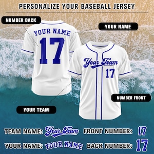 Custom Baseball Jersey Personalized Team Name Number Logo Shirt Custom Embroidered Couples Family Jerseys Game Day Fan Gifts Uniform