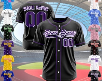 Custom baseball jersey team baseball uniform personalized team name number baseball jerseys family jersey gift for baseball lover