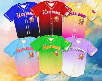 Custom baseball jersey personalized logo number printed jerseys team sportswear family uniform gifts for Men Women Kids Toddler Fans