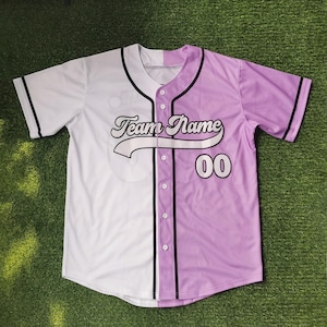 Custom baseball jersey, personalized team jerseys, custom embroidered team name number baseball uniform, family baseball jerseys