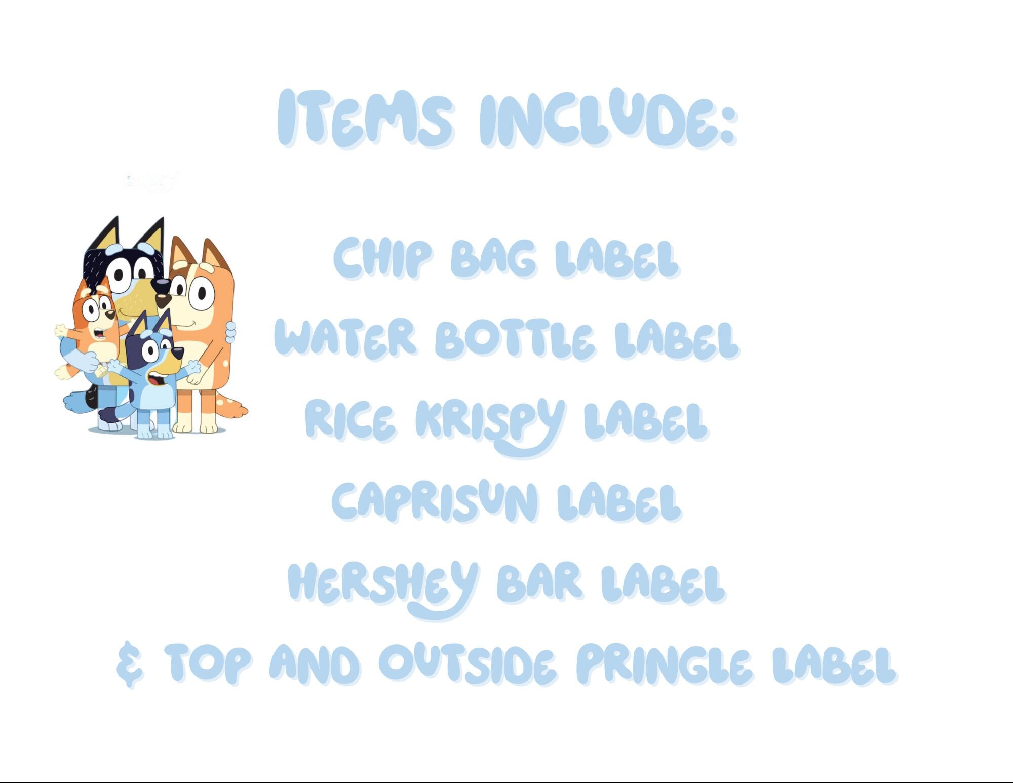 Bluey Label Bundle
