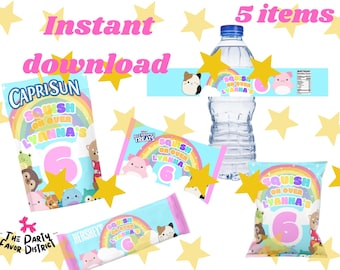 SQUISHMALLOW party favor bundle