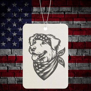 Labrador Car Air Freshener | Pet Lovers Gift | Car Decor | Americana Theme | Dog Lover Gift | Vehicle Odor Eliminator, Labrador Owner Gift
