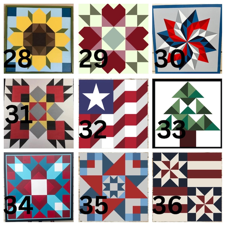 DIY Barn Quilt Kit | Pre-drawn Pattern on ACM Board | Outdoor Paint ...