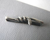 Antique Victorian Sterling Silver Snake Sash Belt Slide Buckle - Small