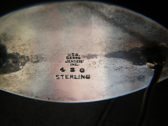 Georg Jensen Sterling Silver Pine Cone Brooch, Sm… - image 2