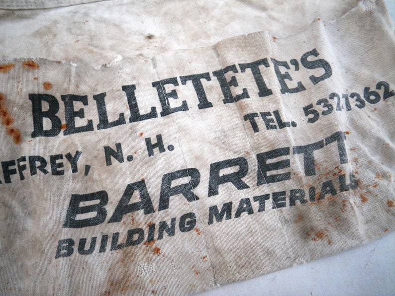 Belletete's Jaffrey NH Carpenter Apron As Is Lots of | Etsy