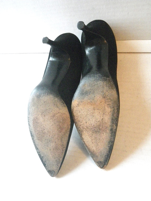 1950s Fiancees Stiletto Pumps Size 7 1/2 AAAA Nar… - image 5