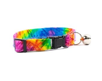 tie dye cat collar