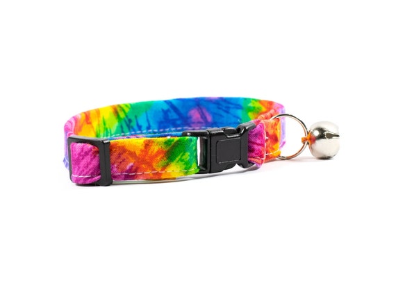tie dye cat collar