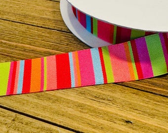 Steampunk Ribbon 7/8 Stud and Link Jacquard Ribbon, Steampunk Ribbon, Sewing ...