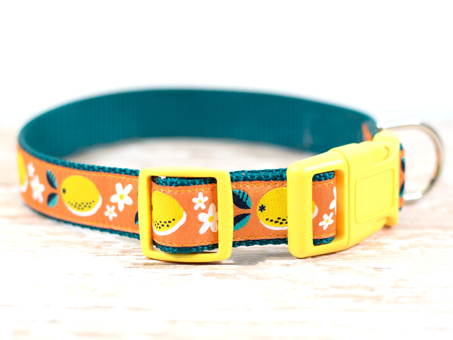 Lemon Dog Collar 1 Inch Wide Dog Collar Verstelbare Gesp of Etsy