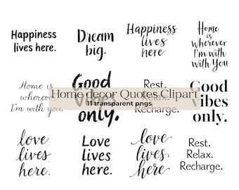 Positive Quotes Clipart Bundle motivational svg positive quote png inspirational quote svg home decor clipart quotes png