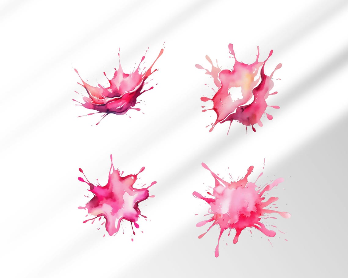 Watercolor Splash Clipart Png Watercolor Splash Digital Sticker ...