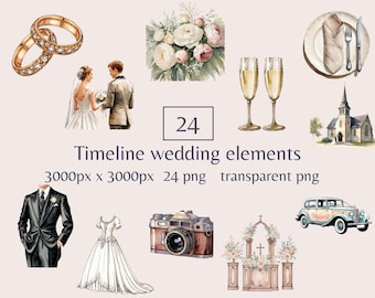 Wedding clipart old time wedding icons png watercolor wedding elements digital sticker marriage icon png couple png