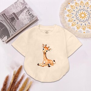 Cute Giraffe Baby Bodysuit, Infant Baby Bodysuit, Gender Neutral Outfit, Baby Boy or Girl Bodysuit, Animals Baby Outfit, Birthday Gift
