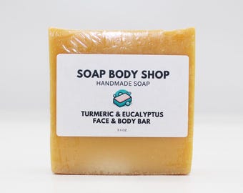 Handmade Turmeric Goat Milk Soap: Essential Oil Blend, Glowing Skin